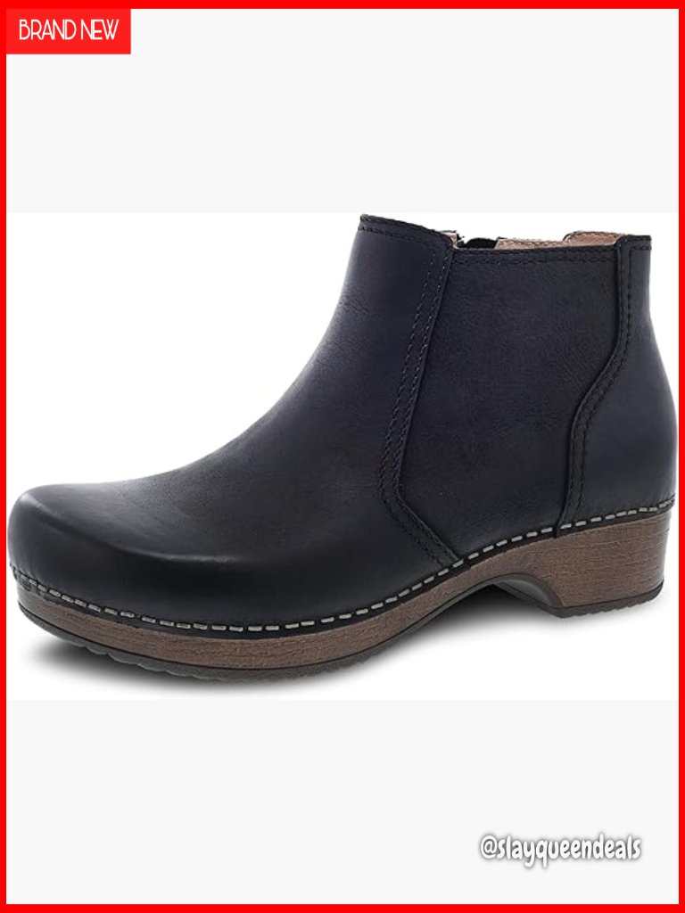 Leather Booties With Memory Foam, Arch Support, Lightweight Ankle Boots